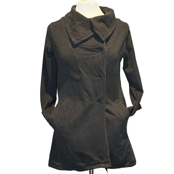 Lululemon women’s Gratitude Wrap French Terry Double Breasted Snap Front Jacket - Picture 2 of 10